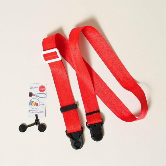 RED Adjustable Camera Neck Strap  w/ Peak Design Anchors - Picture 2 of 7